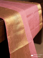 Blue & Baby Pink Pure Zari Vintage Kanjivaram Silk Saree