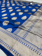 Blue Banarasi Katan Silk Handloom Saree