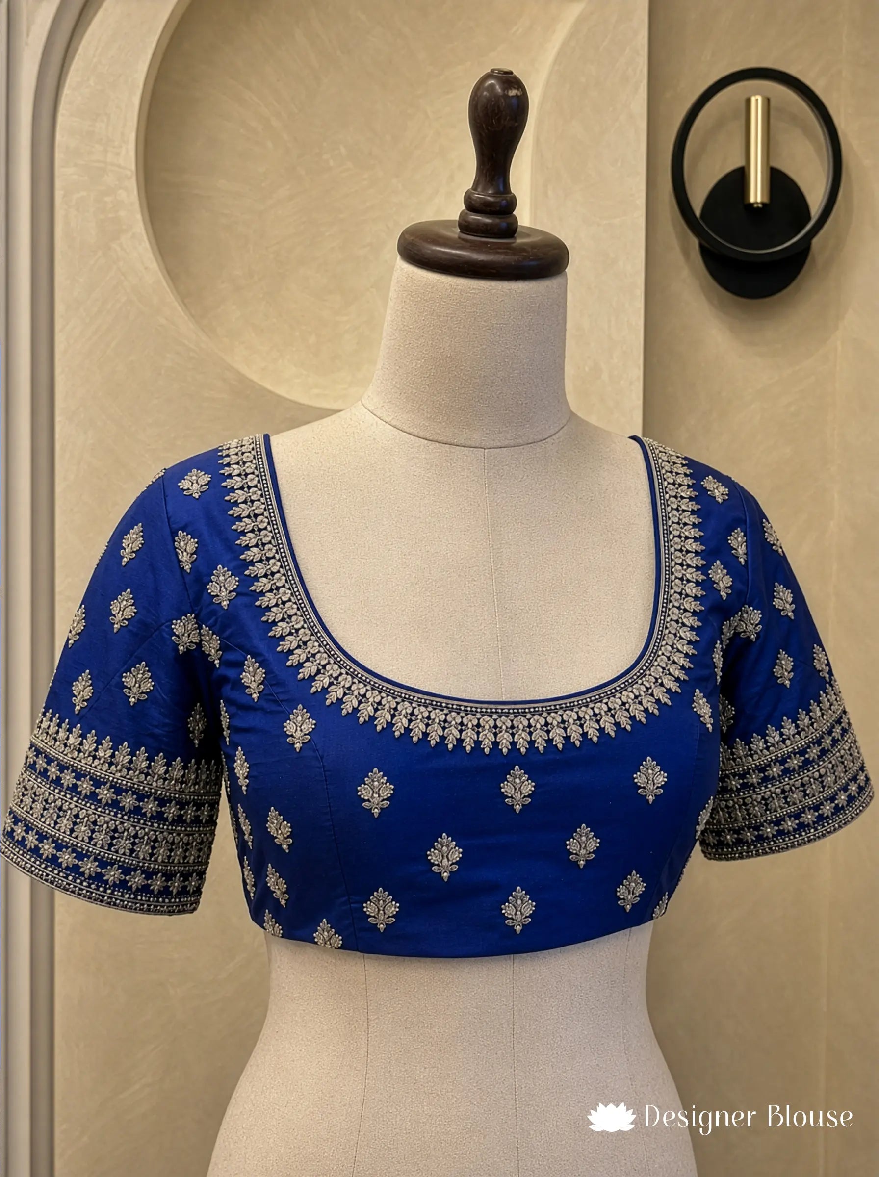 Blue Banarasi Katan Silk Handloom Saree