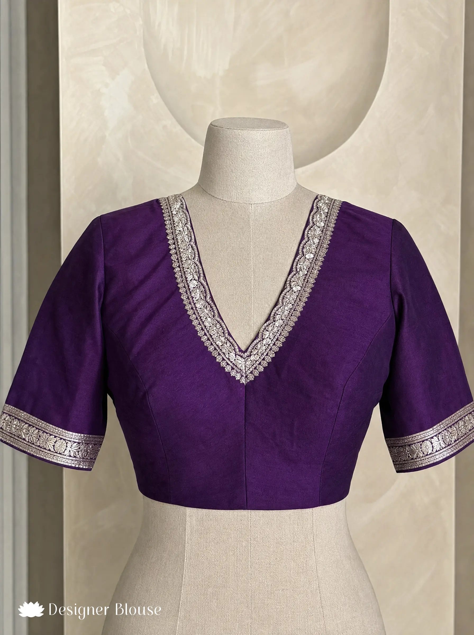 Purple Meenakari Handloom Banarasi Katan Silk Saree