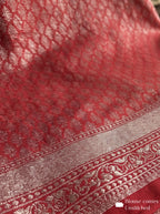 Sabyasachi Red Bridal Banarasi Silk Saree Small Butti Design